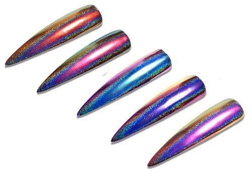 Perfect Nails Peacock Glitter Chrome