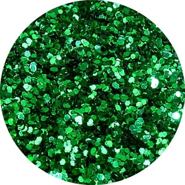 Perfect Nails Green Solvent Stable Glitter 0.015Hex
